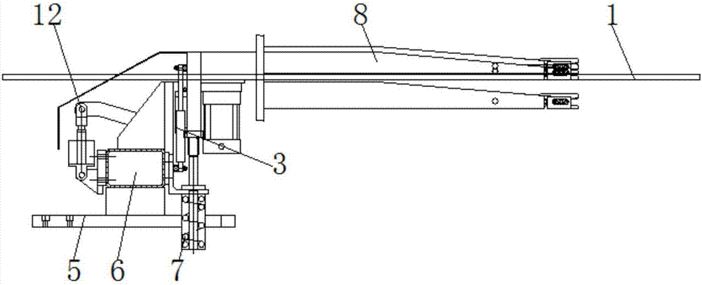 一种数控剪板机送料夹钳三位置升降装置的制作方法