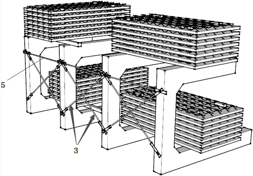 一种堆放预制叠合楼板的双层货架及其制作方法与流程