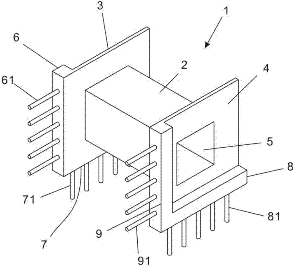 一种双边引脚变压器骨架的制作方法与工艺