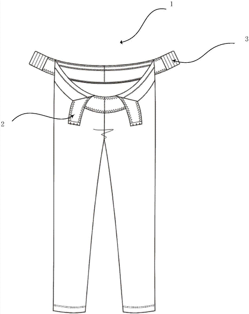 一种托腹裤的制作方法与工艺