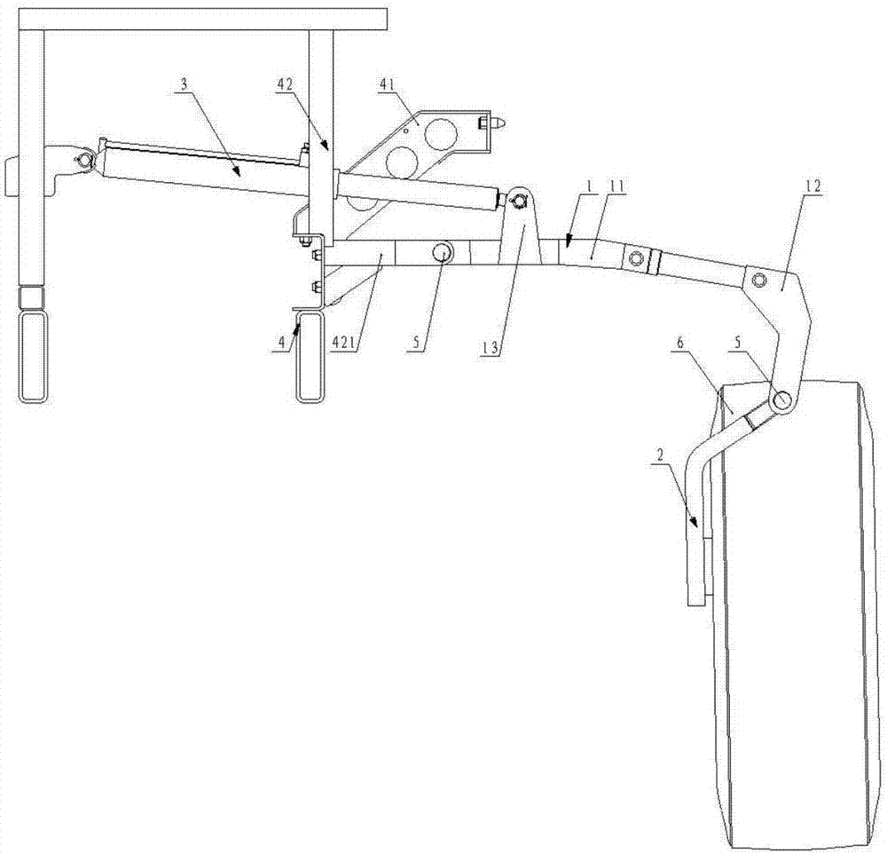侧置式备轮架升降系统的制作方法与工艺