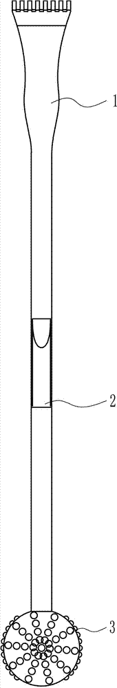 一种带有按摩锤的痒痒挠儿的制作方法与工艺
