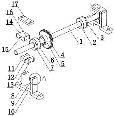 一种齿轮驱动式土工膜滚筒收卷装置的制作方法