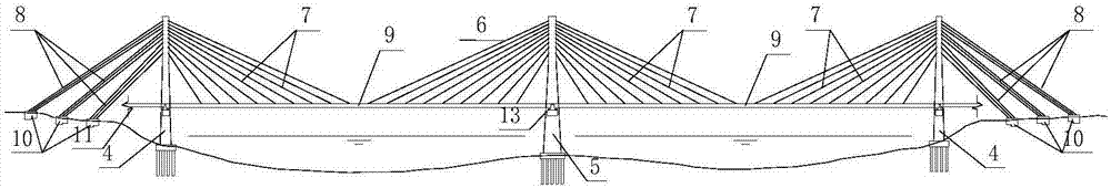 一种适用于超大跨径的斜拉式吊桥结构的制作方法