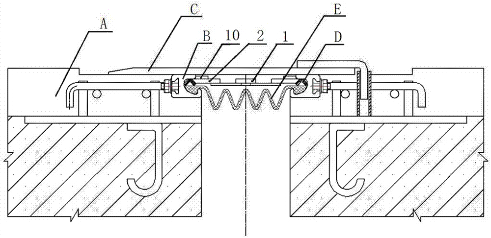 一种铁路桥梁伸缩缝橡胶防水带的锁紧条铺设装置的制作方法