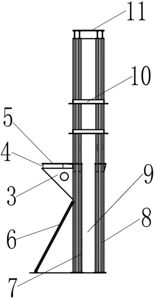 一种垂直升降式防淹门立装架平台的制作方法与工艺