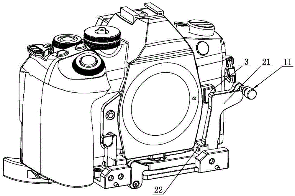 一种用于照相机防水壳体的镜头快拆装置的制作方法