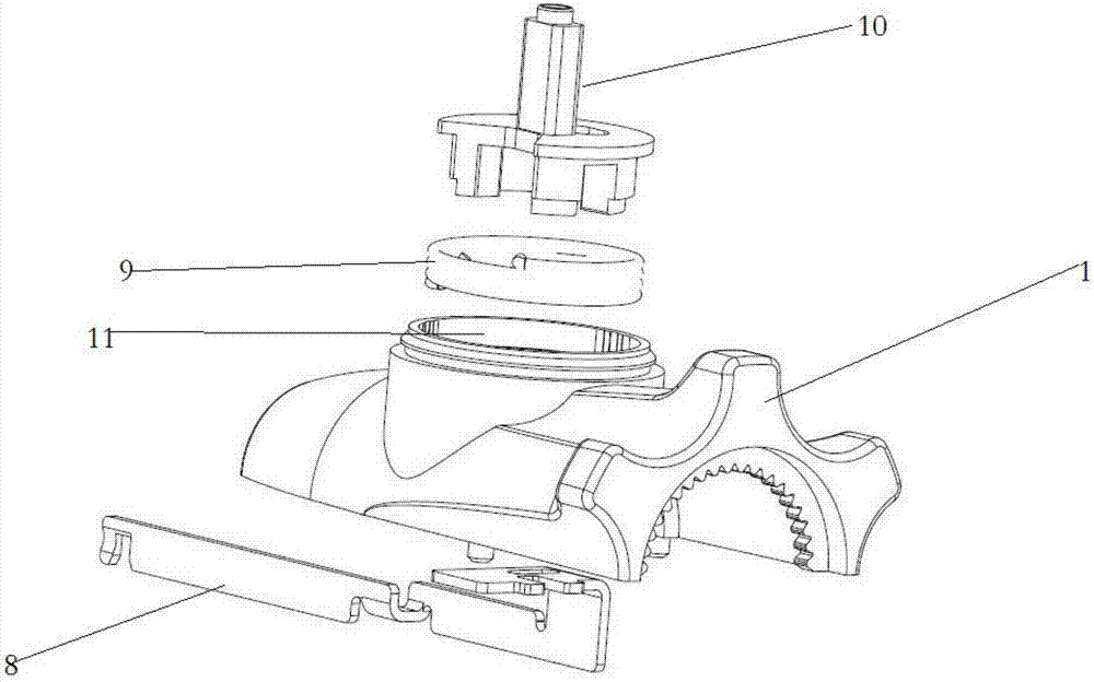 腔镜吻合器的钉仓旋转控制装置的制作方法