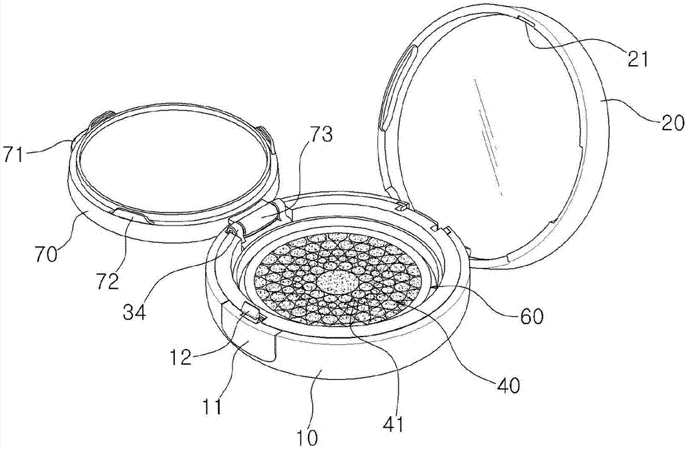 包括具有熔化外侧的浸渍件的化妆品容器的制作方法