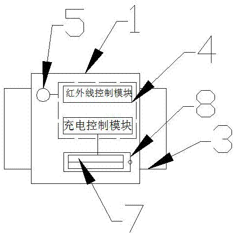 一种充电带红外线警报功能景观灯的制作方法