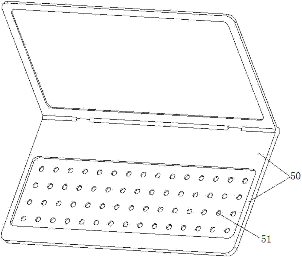 一种无底板的笔记本键盘的制作方法