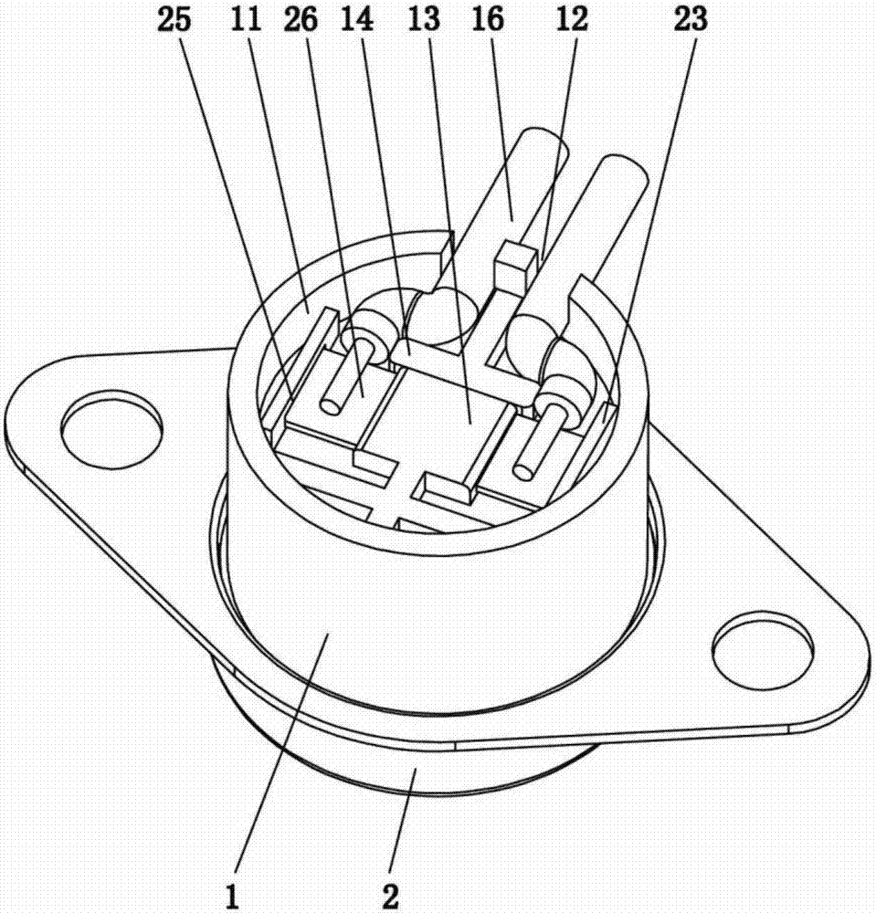 一种固线插封胶防水温控器的制作方法