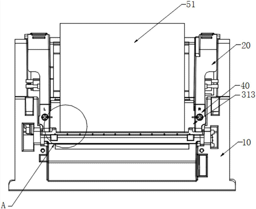 一种具有碳带防皱结构的打印机的制作方法