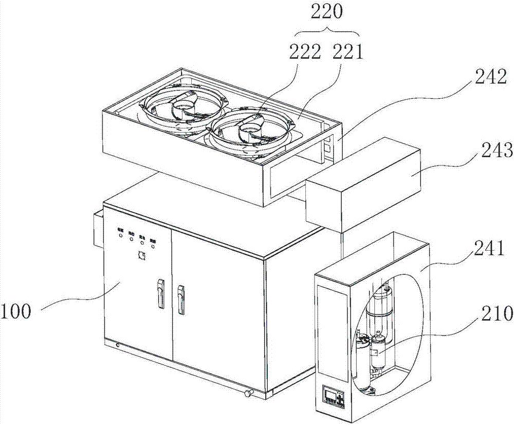 换流柜和冷媒散热系统一体装置的制作方法