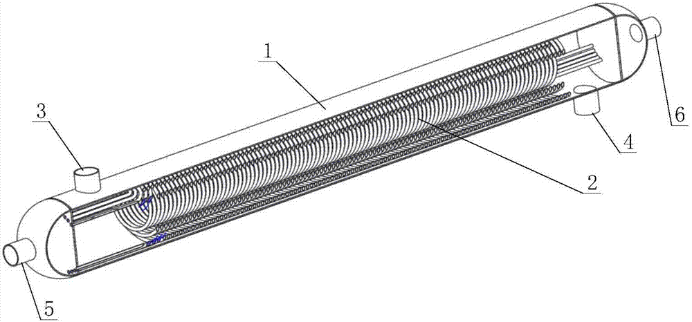 一种换热器内螺旋换热管芯的卷制装置的制作方法