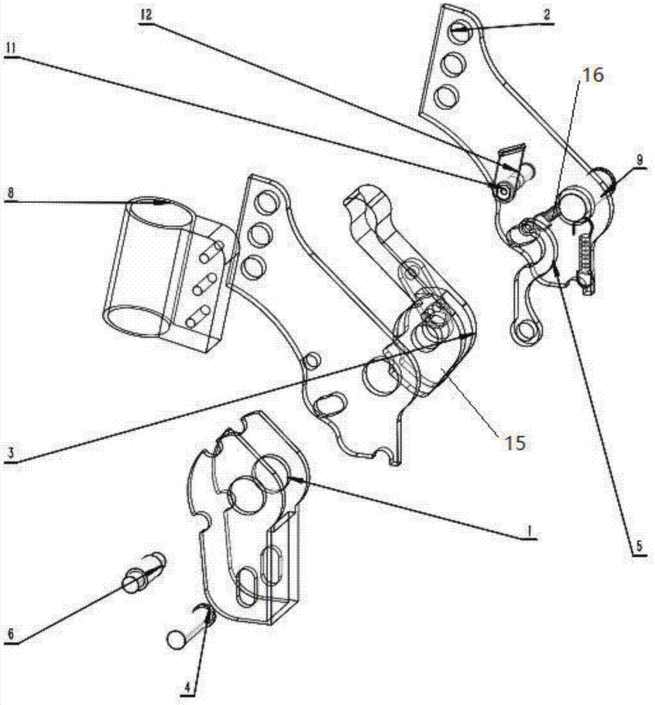 一种折叠滑板车的锁定折叠装置的制作方法