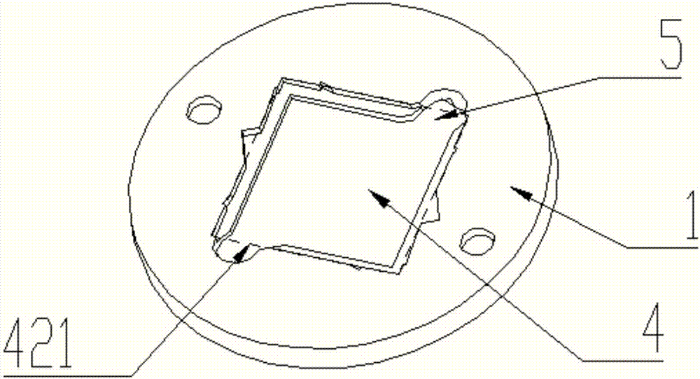 一种COB光源板固定支架的制作方法