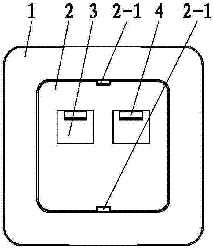 网络插座面板的制作方法