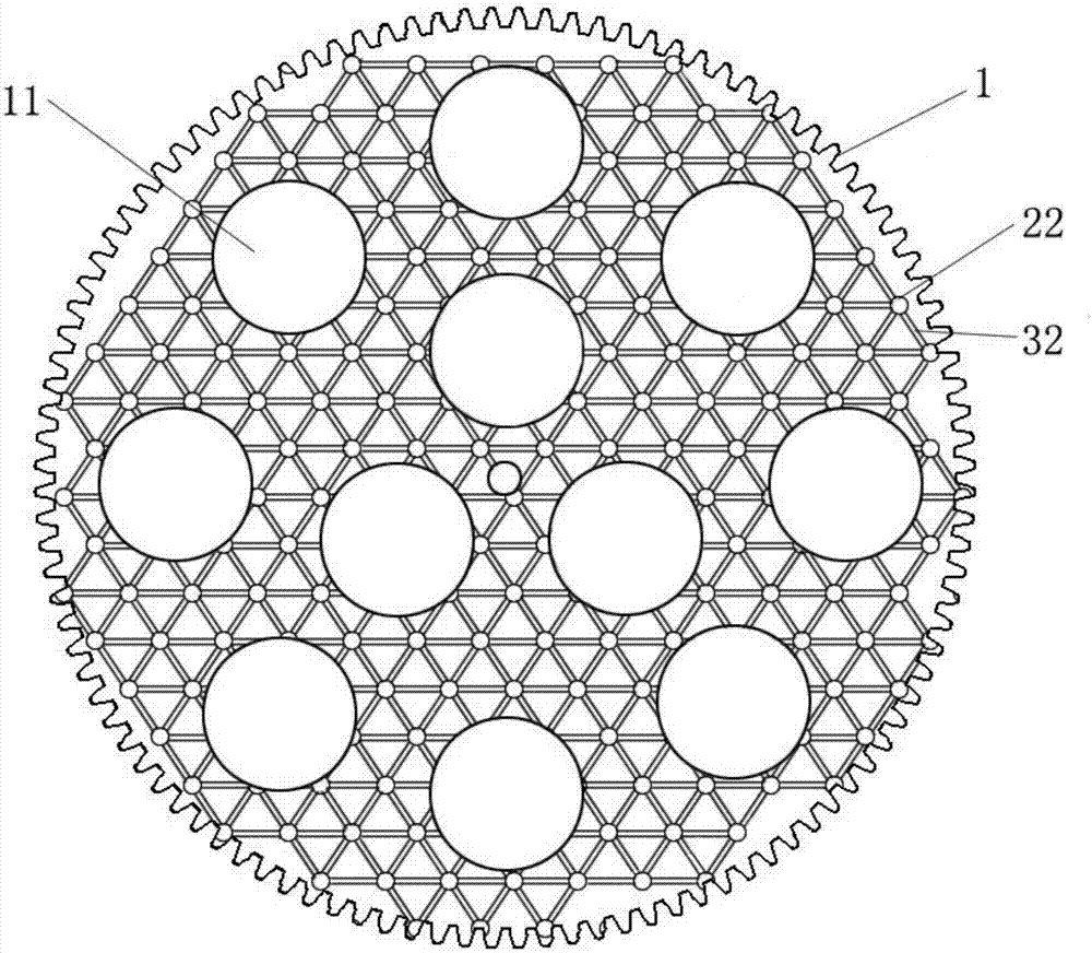 具有散热结构的游星轮的制作方法