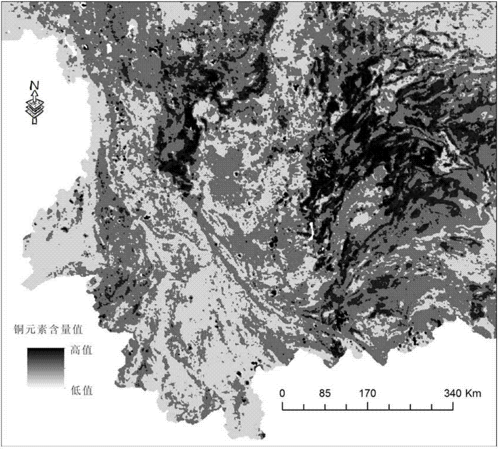 大区域复杂背景区多元素地球化学异常识别方法与流程