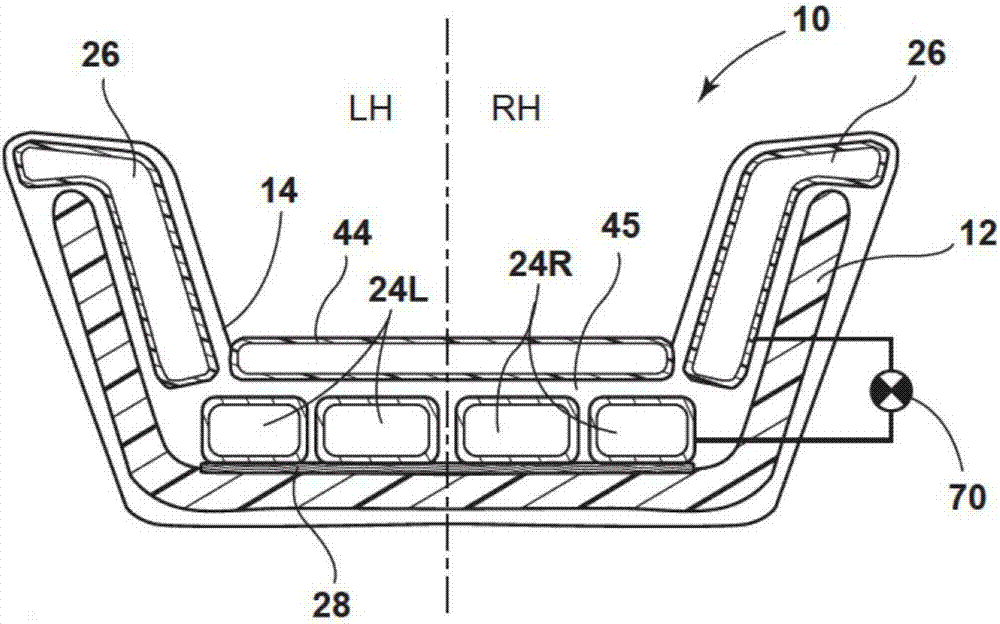 具有混合式空气/液体室的被动式适形座椅的制作方法