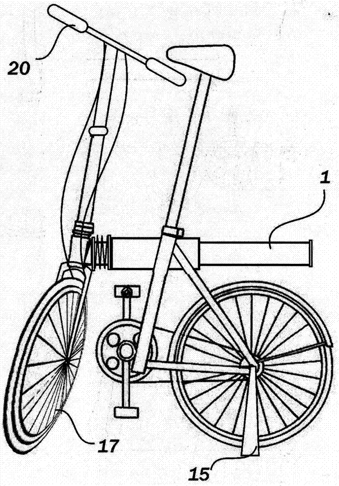 一种带伸缩横梁锁的自行车的制作方法