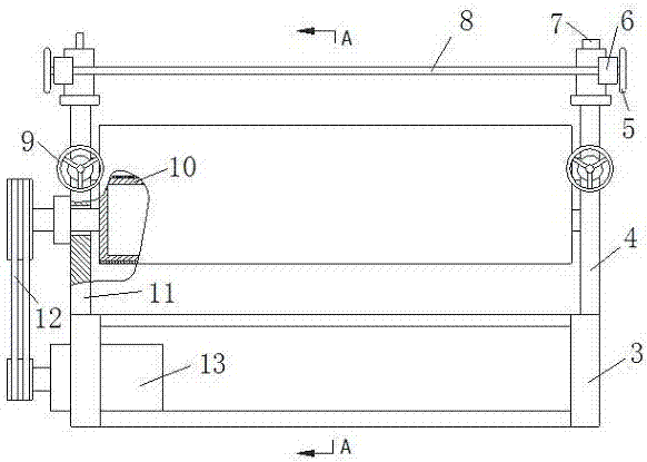 用于风力发电机叶片的开槽内衬泡沫板掰分机的制作方法