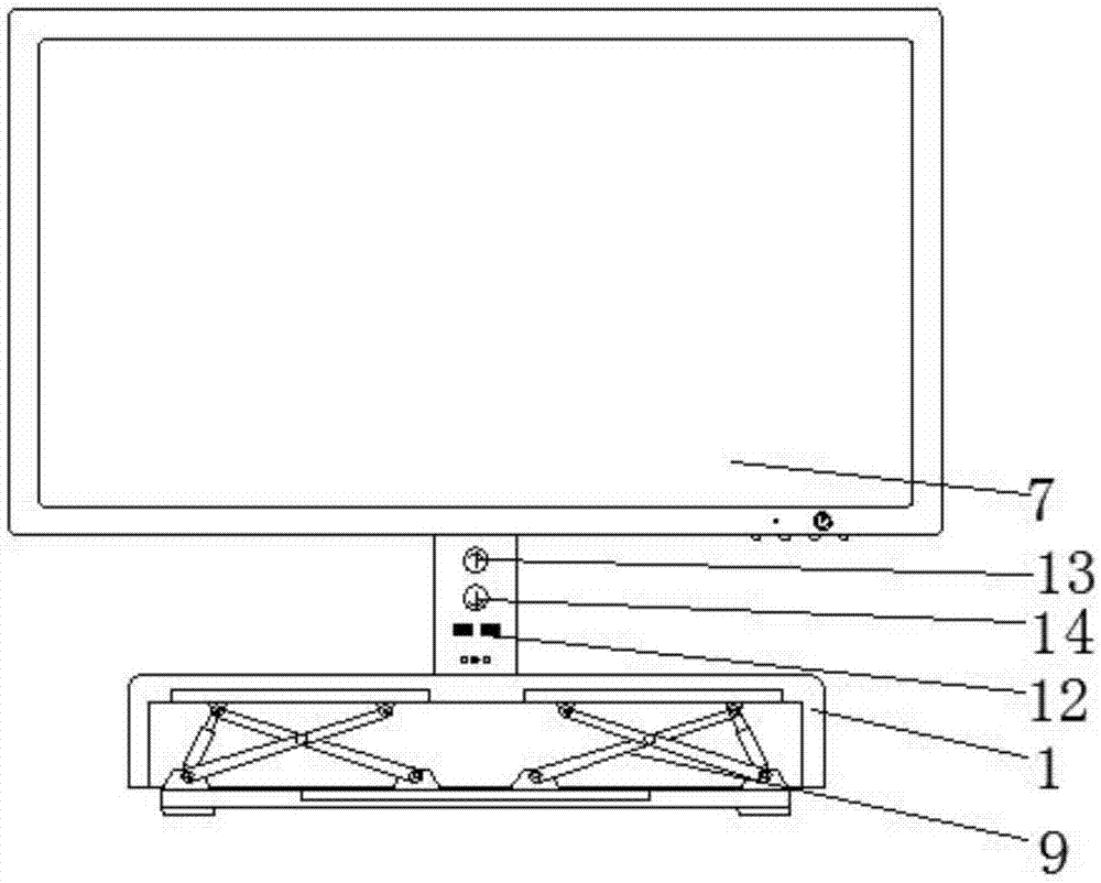 一种计算机显示器多功能支撑架的制作方法