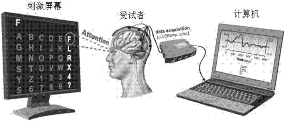 提高脑力负荷状态下P300拼写器使用效果的方法与流程