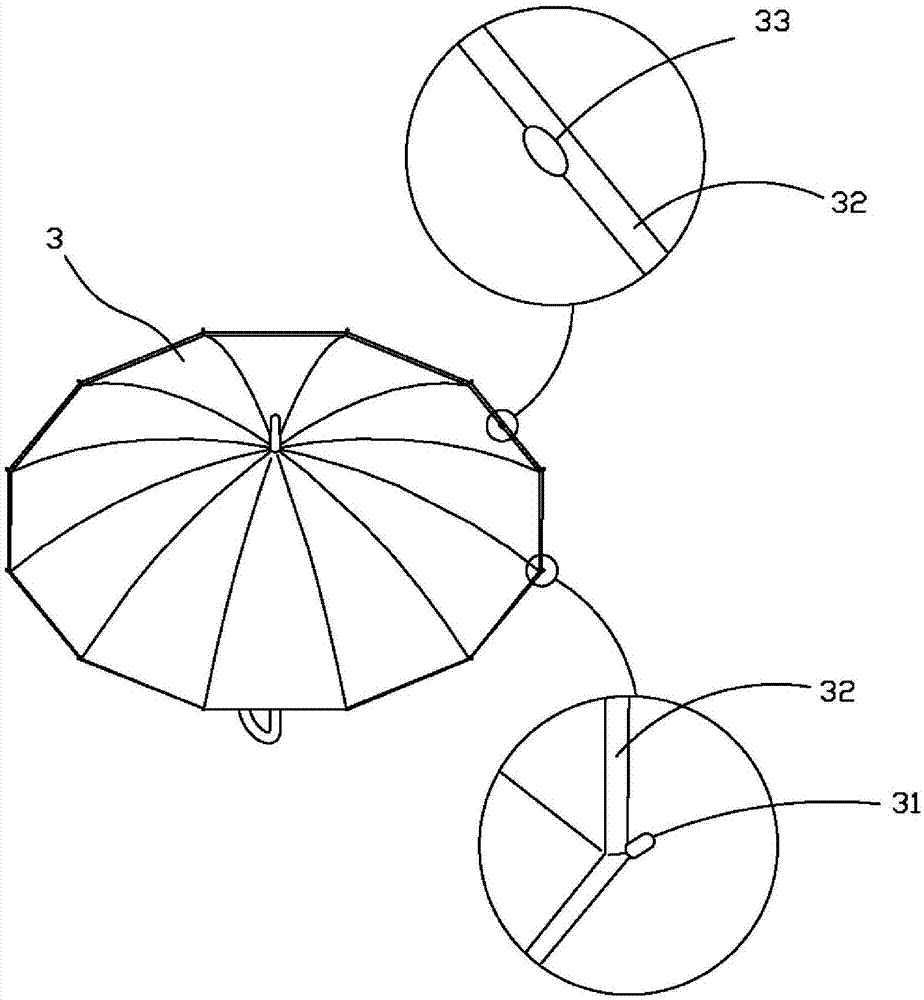 一种具集中排水功能的伞具结构的制作方法