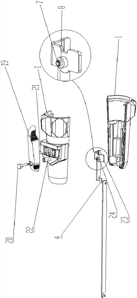腔镜吻合器的钉仓组件旋转控制装置的制作方法