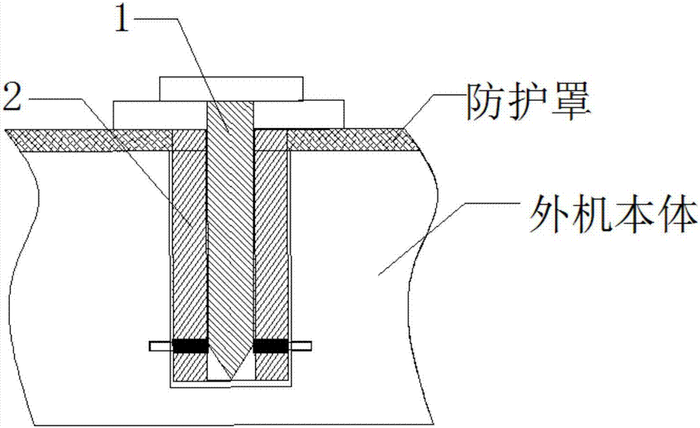 适用于超薄空调外机防护罩固定螺栓的制作方法