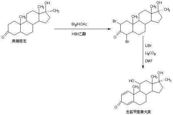 一种去氢甲基睾丸素的制备方法与流程