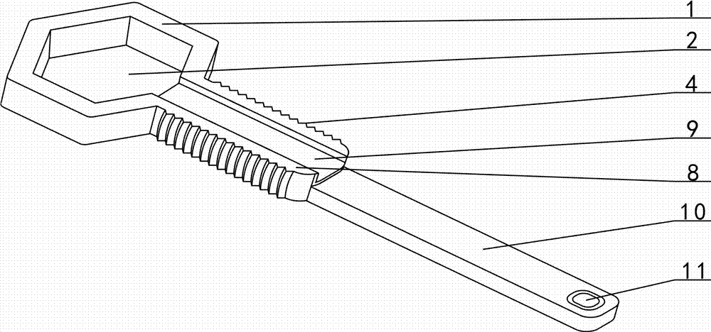 一種變徑扳手的制作方法與工藝