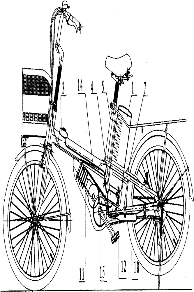 一种油电混合动力自行车的制作方法