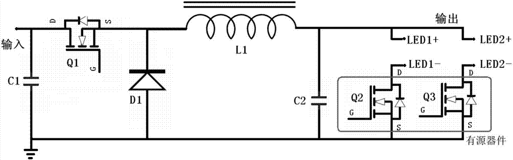 一种Buck拓扑的两路LED均流驱动电路的制作方法与工艺