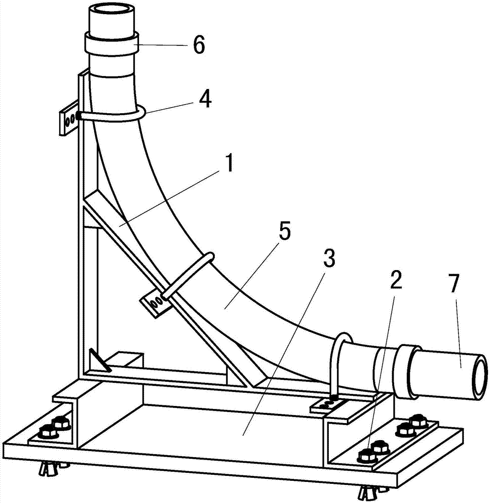 一种首层混凝土泵管的弯头加固装置的制作方法