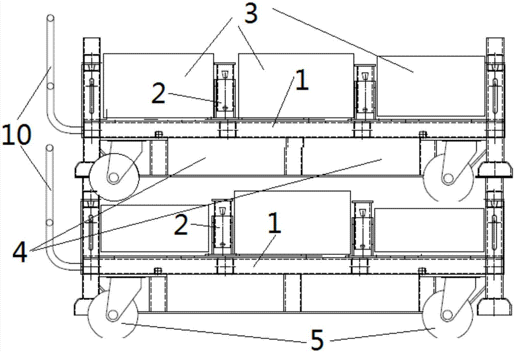 一种电池转运料架的制作方法与工艺