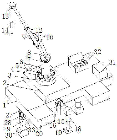 一種高安全性的工程吊車機械臂裝置的制作方法