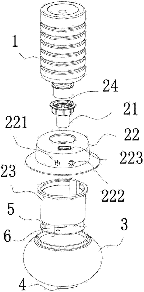 台灯水瓶加湿器的制作方法与工艺