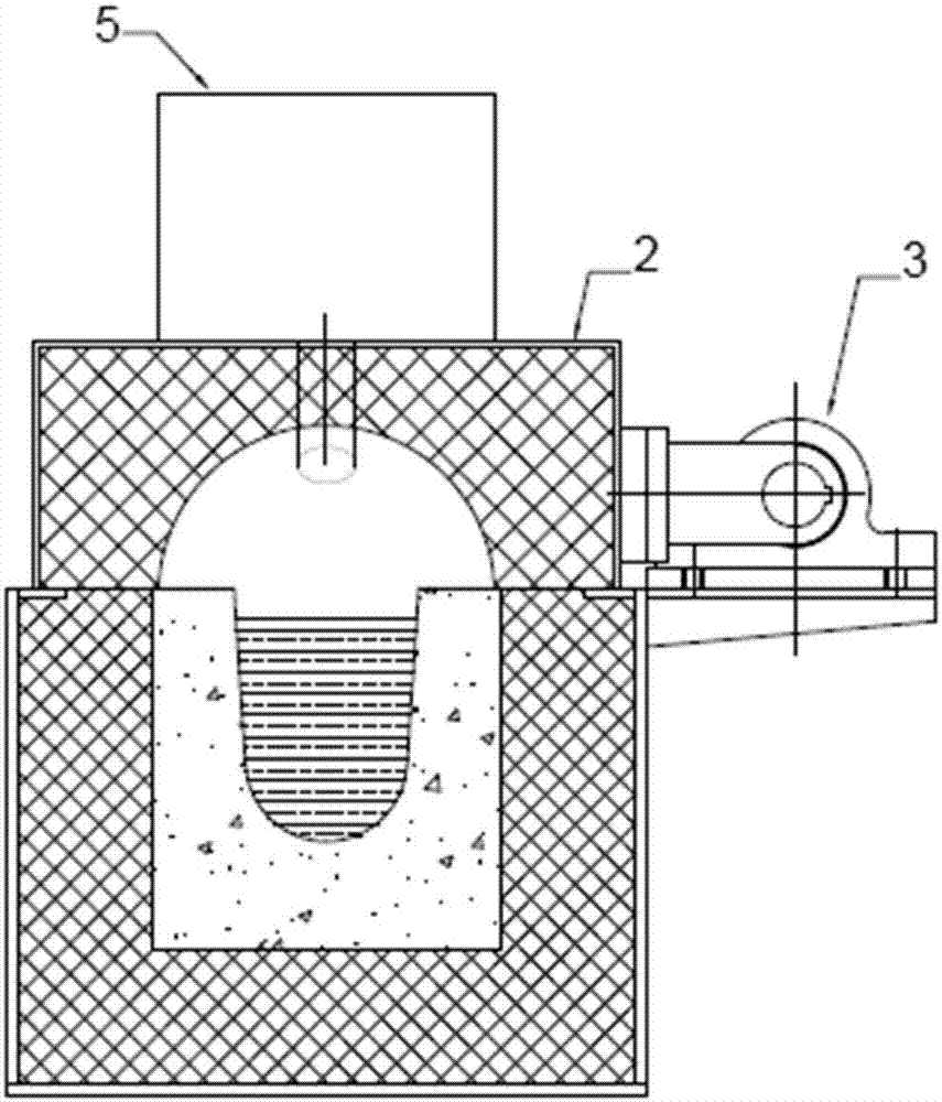 金属液流槽燃气式加热装置的制作方法
