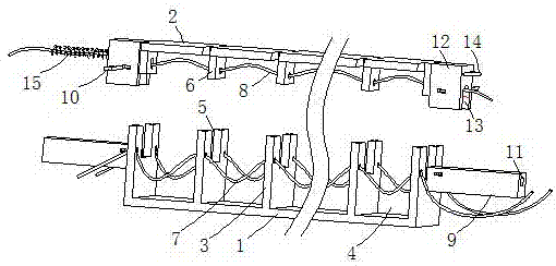 一种编绑装置副杆架结构的制作方法