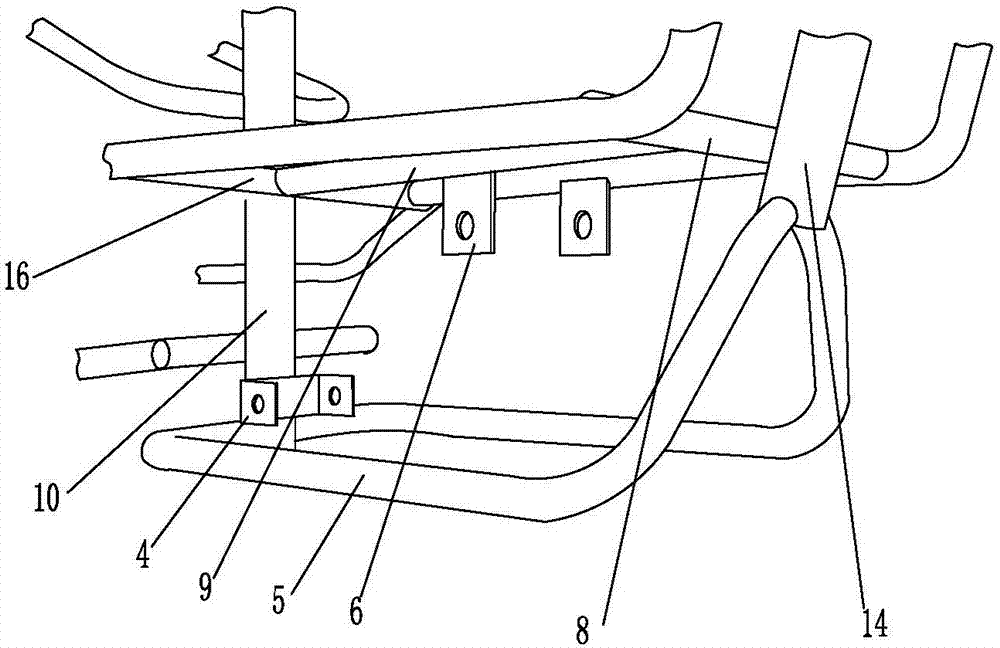 小型两轮链传动踏板机动车悬挂架的制作方法