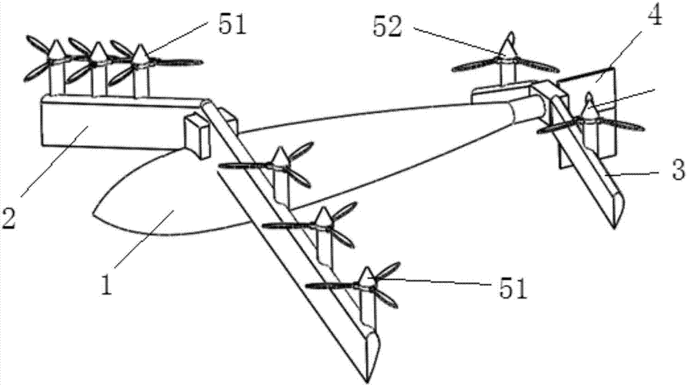 一种采用模块化动力的倾转翼垂直起降无人机的制作方法