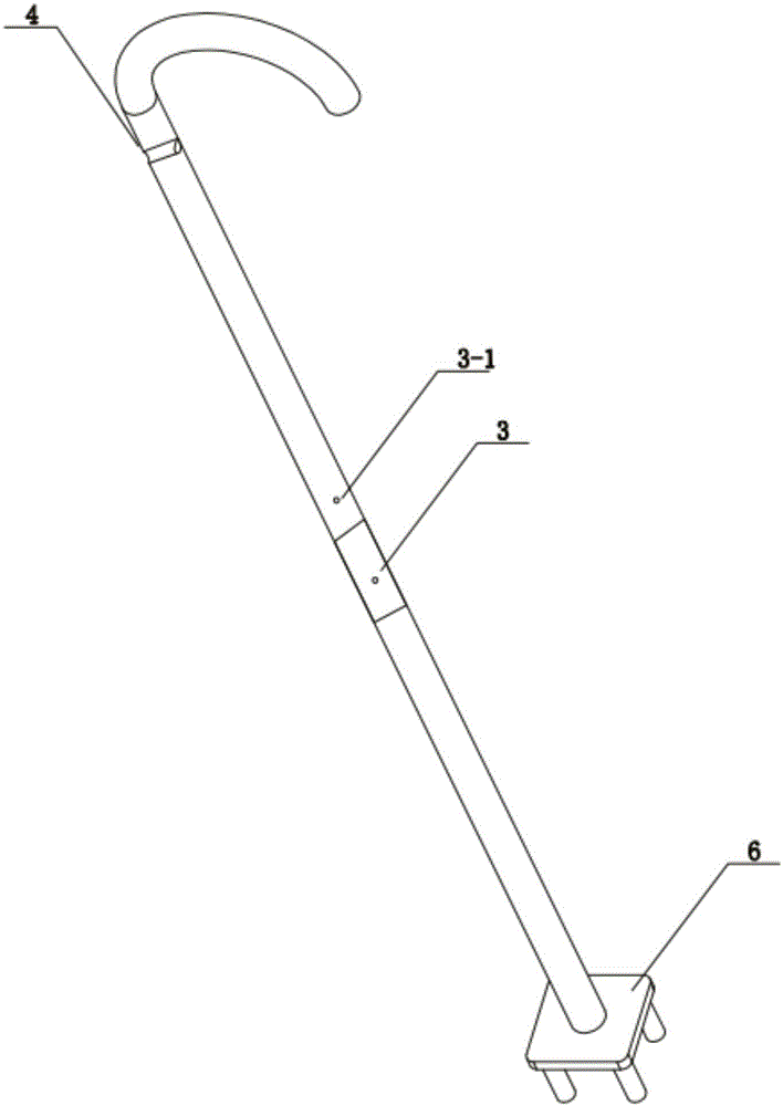 一种便携式带伞拐杖的制作方法