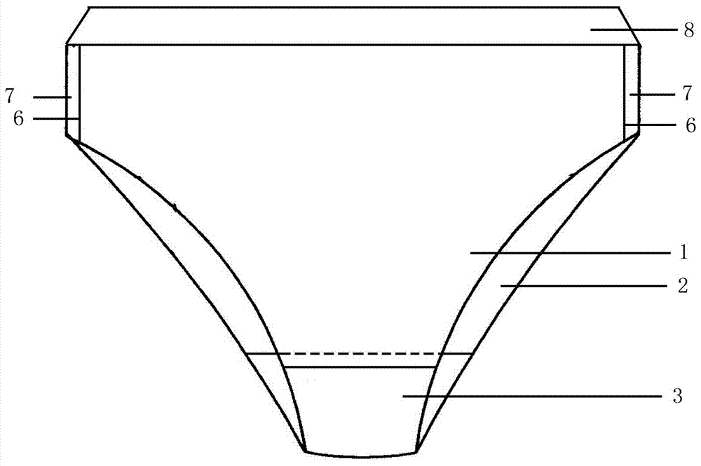 一種方便更換的內(nèi)褲的制作方法與工藝