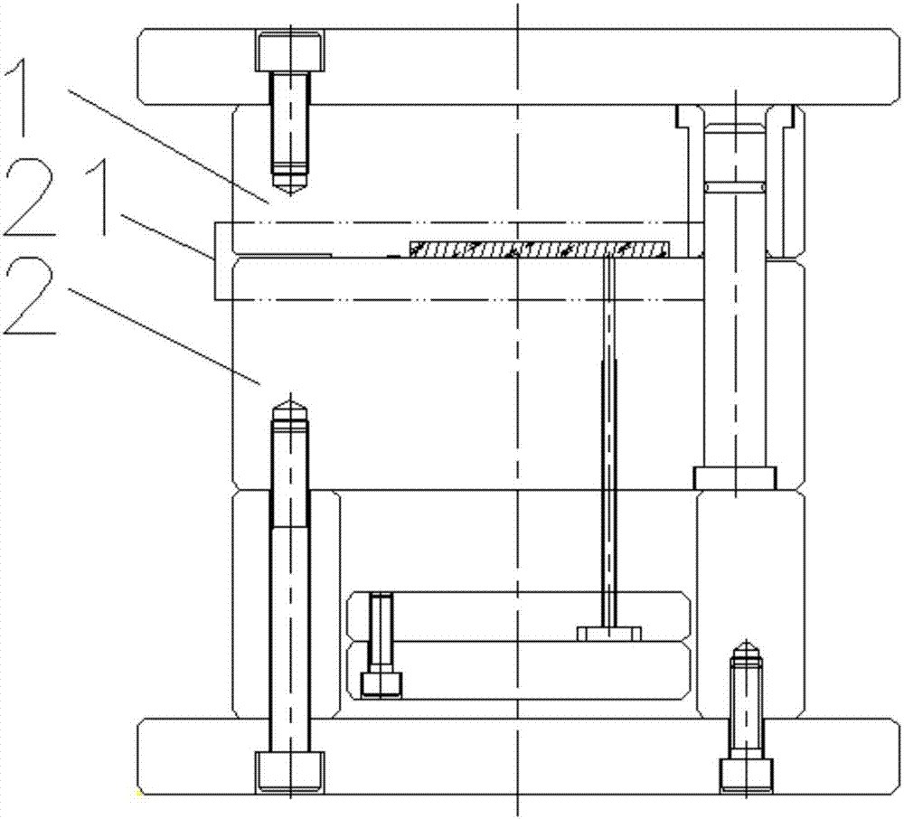 一种分型面分类加工的注塑模具的制作方法