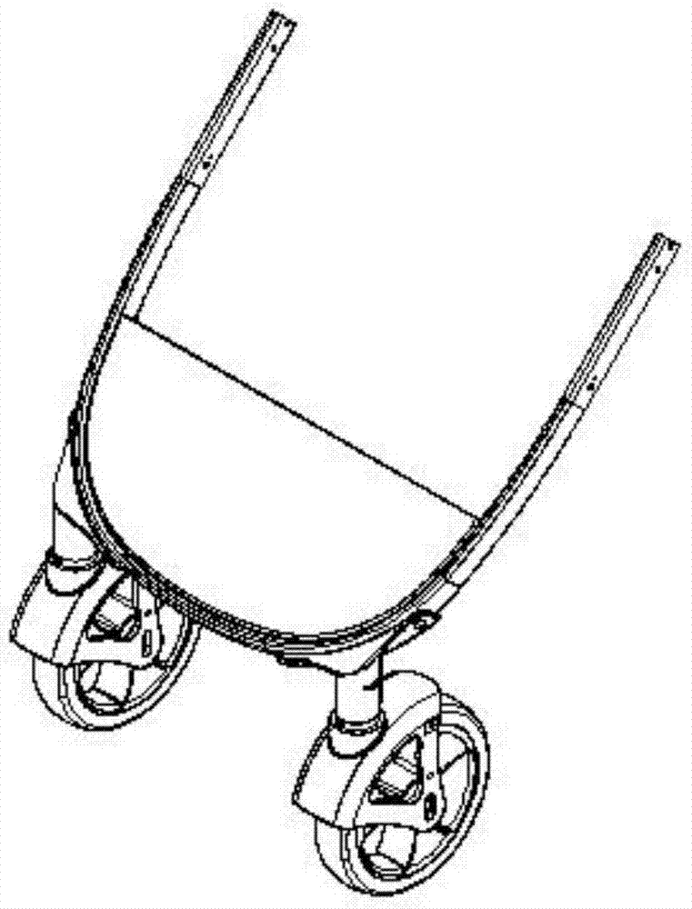 一種嬰兒車前輪座的制作方法與工藝