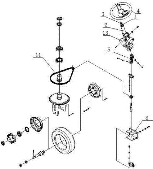 一种牵引车转向装置的制作方法