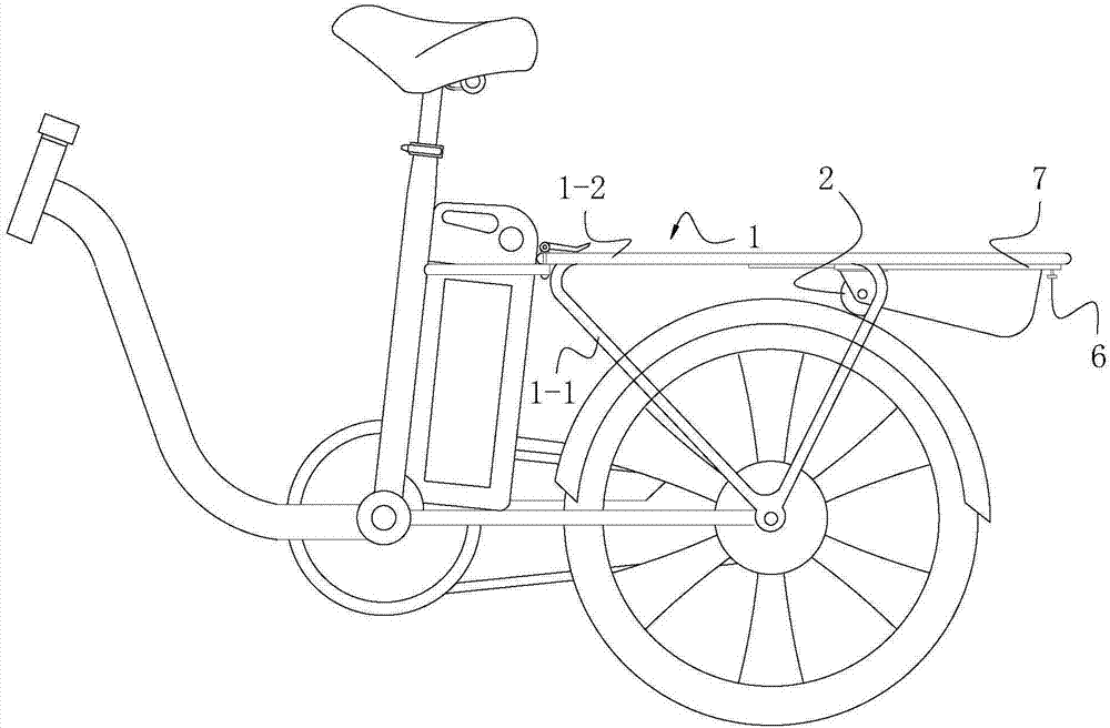 一種具有插裝式充電模塊的電動(dòng)自行車(chē)后托架的制作方法與工藝